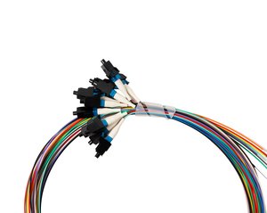 Jonard Tools SPT-LCU3/12 12-Fiber LC/UPC Pigtail Pack, 3m, G657A1, Pack of 12 Colored Fibers