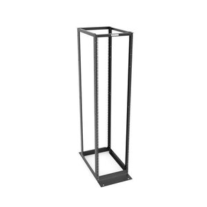 Great Lakes 4P-45U29-B-SQM6 4 Post Rack, 84"Hx20"Wx29"D, 45U RMS, Black