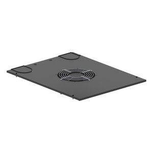 Great Lakes TPE-24F10 Top Panel and Fan Assembly, 550 CFM 10" Fan, for 24"W E-Series Enclosures, Black