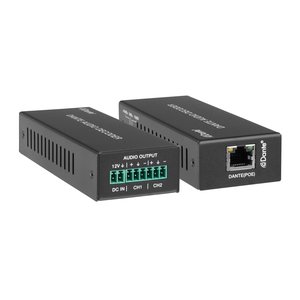 Kanex AUD-DTE-DCODE Dante 2-Channel Analog Audio Decoder with PoE