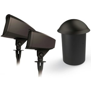 Klipsch 1063452 Landscape Series Outdoor Speaker System, Includes (4) PRO-500T-LS Landscape Satellite Speakers, (1) PRO-10SW-LS Landscape Subwoofer, (4) PRO-10-GS 10" Ground Stakes