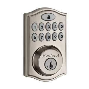 Kwikset 99140-030 Electronic Lock with Home Connect (Z-Wave), 914 Traditional Zigbee 3.0, RCAL Latch and Round Corner Strike, Satin Nickel