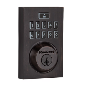 Kwikset 99140-135 Electronic Lock with Home Connect (Z-Wave), 914 Contemporary Zigbee 3.0, Venetian Bronze