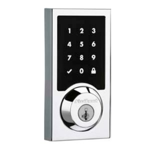 Kwikset 99160-037 Electronic Lock with Home Connect (Z-Wave), 916 Traditional Zigbee 3.0, Polished Chrome