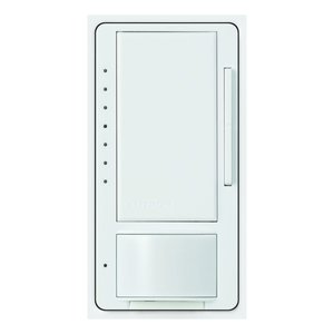 Lutron MSCL-OP153M-WH Maestro LED+ Motion Sensor Dimmer Switch, 150W LED, 120V, Single Pole / Multi-Location, White