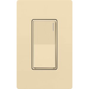 Lutron RRST-8ANS-IV RadioRA 3 Sunnata Switch, Single-Pole, Multi-Location, Ivory