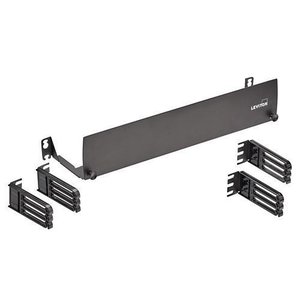 Leviton 5R2UX-CMT 2U RMS Patch Cord Manager Tray, Includes 0U RMS Cable Managers
