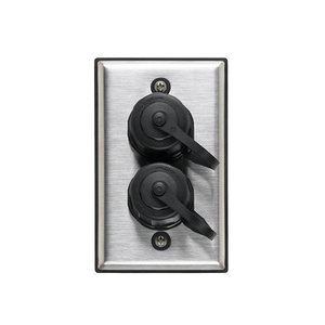 Leviton D670K-1S2 DURAPORT Industrial Outlet Kit, Single Gang, 2-Port, IP67