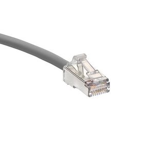 Leviton H6A10-7S CAT6A Small Diameter High-Flex Patch Cable, 7' (2.1m), Gray