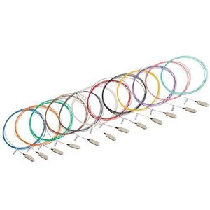 Leviton UPPSC-KIT Economy 12-Fiber Pigtail Kit, Single-Mode UPC Polish OS2, SC, 9.8' (3m)