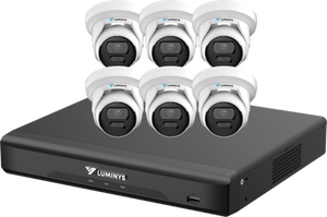 Luminys K56-8D1A2 LumiDeterrent Bundle, 8-Channel 8MP NVR and (6) 5MP Turret Cameras