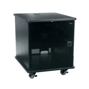 Middle Atlantic MFR-1227A3 MFR Series 12U Mobile Furniture Rack, 27" Depth, Black