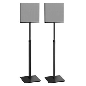 Sanus WSSBTQA2-B2 Height‑Adjustable Speaker Stands, Pair, Black, for Sony BRAVIA Theater Quad