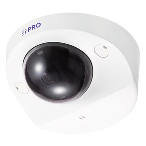 i-PRO WV-U31301-F2LG 2MP Indoor All-in-One Compact Dome IP Camera with Microphone, Built-in IR-LED 49' (15m), 2.4mm Lens
