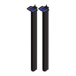 Protech 30624010 PORTALIS Infrared Barrier, 8.2' Range, with 1-Transmitter and 1-Receiver, 5-Cells, Anti-Climb Caps, Solar Panel and Battery