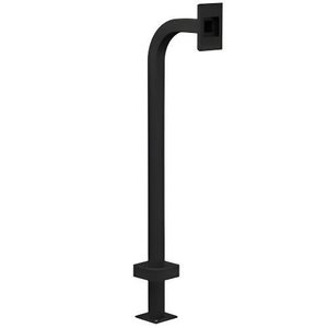 Pedestal Pro 22PE1-AIPH-04-CRS 48" Steel Gooseneck Pedestal, Black Powder Coated