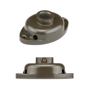 FX Luminaire MJB-050-WI Mini J-Box for 1/2" Thread, Weathered Iron