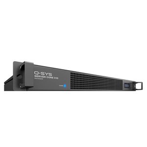 QSC SERVER CORE X10 Q-SYS Network I/O Processor, (64) AEC Channels at 200ms, 1U RSM, 256GB