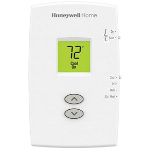 Honeywell Home TH1210DV1007/U PRO 1000 Vertical Thermostat, Non-Programmable, Up to 2 Heat/1 Cool Heat Pump