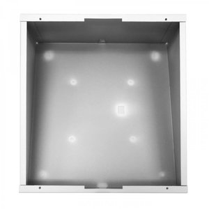 Quam SE12W Steel Enclosure for Quam C5, BU, CK2, S Combination Clock / Speaker Baffle Assembly, Surface Mount, White