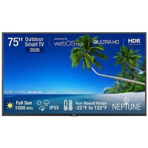 Peerless NT754 75" Neptune Full Sun 4K UHD Outdoor Smart TV (2026)