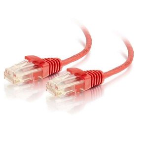 Quiktron 576-RD30-007 Q-Series CAT6 28AWG Patch Cords, 7", Red