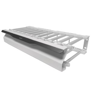 Quiktron MM20HMF2RU-W Mighty Mo 20 Horizontal Cable Management Panel, 2U, White