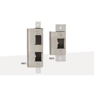 Adams Rite 4901-03-121 Flush Mount Deadlatch Extended Lip Strike, Dark Bronze Anodized