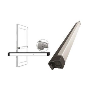 Adams Rite 8801MLR42 8800 Series Narrow Stile Rim Exit Device, Life-Safety, Motorized Latch Retraction, 42" Door Opening, Clear Anodized