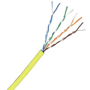 Comprehensive CAT6SHSTYLW-1000 CAT6 550MHz Shielded Stranded Bulk Cable, 1000', Yellow