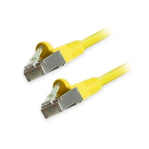 Comprehensive CAT6STP-75YLW CAT6 Shielded Ethernet Cable Snagless 75', Yellow
