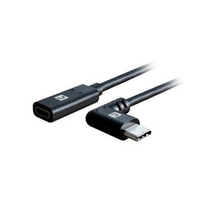 Comprehensive USB3CM-USB3CF-RA Right-Angle USB-C Male to USB-C Female 3.2 Gen 1 Adapter Cable