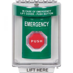 STI SS2132EM-EN Green Illuminated Reset Key for Stopper Stations