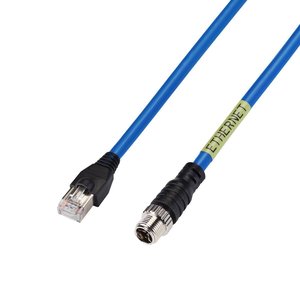Hanwha SPP-C08100E M12 Ethernet Cable, 10m