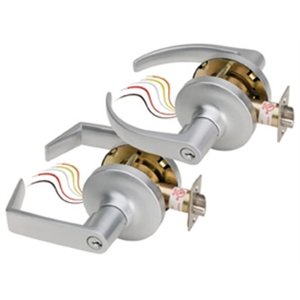 SDC Z7250EH 7200 Series Solenoid Controlled Cylindrical Lock, Locked Outside Only, Failsafe, Eclipse Rose, Dark Oil Rubbed Bronze