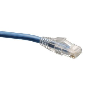 Eaton Tripp Lite N202-075-BL CAT6 Gigabit Solid Conductor Snagless UTP Ethernet Cable, RJ45 Male / Male, PoE, 75' (22.86m), Blue