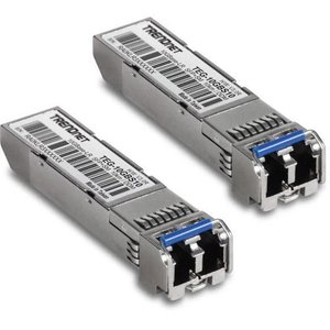 TRENDnet TEG-10GBS10/2 10G SFP+ Single Mode LC Module, 10km, 2-Pack