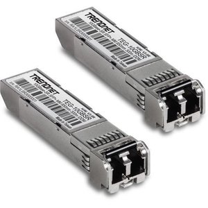TRENDnet TEG-10GBSR/2 10GBASE-SR SFP+ Multi Mode LC Module, 300m with DDM, 2-Pack
