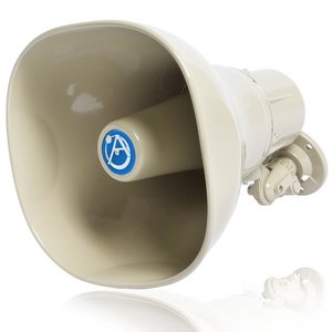 AtlasIED AP-15TC AP Series 15W Horn Loudspeaker with 25V/70V/100V Transformer, Beige