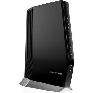 Netgear CAX80-100NAS Nighthawk DOCSIS 3.1 Cable Modem and WiFi 6 Router Combo AX6000, Black