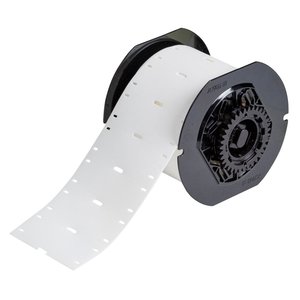 Brady ID B33-75X25-7643-WT B33 Series Zero-Halogen Polyurethane Cable Markers, 0.984" H x 2.953" W, White