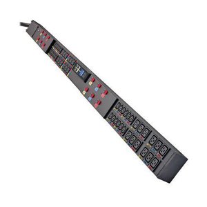 Eaton EMAGFFA4A4A4A4L 3-Phase Managed HDX Rack PDU G4, 240/415V, 48-Outlet (24 C13 + 24 C19), 60A, 35kW, 560P6W Input, 6' Cord, 0U Vertical