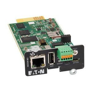 Eaton INDGW-M3 Gigabit Industrial Gateway Card Mini-Slot for UPS, Modbus/BACnet, UL 2900-1, IEC 62443-4-2, Black