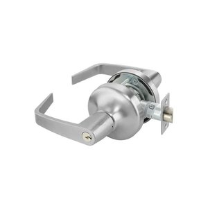 ACCENTRA AU-4705LN 626 PARA KR Cylindrical Storeroom or Closet Lock, Augusta Lever, Satin Chrome Plated