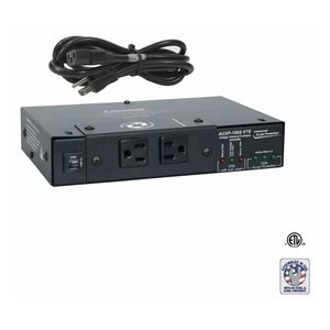 Lowell ACSP-1502-VTE Advanced Multi-Stage Surge Suppression with 2 (15A) Outlets, Over-Under Voltage Protection