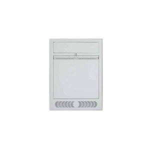 Lowell LTCR-3320R Recessed Wall Rack with Trim Plate and Dampers for Controlled Release, 3U Top + 3U Main