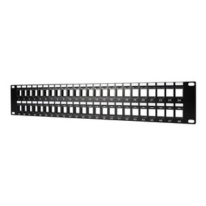 Vanco 820048 Keystone Patch Panel, Compatible with Leviton-ICC-Allen Tel, 48-Port