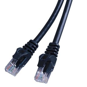 Vanco CAT6A-25BK CAT6A Network Patch Cable, UTP, 550MHz, 25', Black