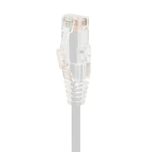Vanco SCAT6A-2WH Super Slim CAT6A UTP 1GHz Network Patch Cable, Non Booted, White, 2'