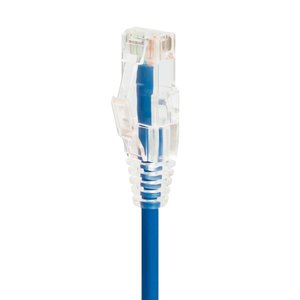 Vanco SCAT6A-3BU Super Slim CAT6A UTP 1GHz Network Patch Cable, Non Booted, Blue, 3'